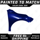 New Painted To Match *B2R Blue* Front Passenger Fender 2019-2024 Kia Forte. Fixed Price $390.99.