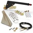 American Shifter Floor Mount Black Emergency Parking Brake -tan Boot Chrome Ring. Fixed Price $499.95.