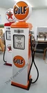 New Gulf Reproduction Gas Pump - Antique Oil Replica (white & Orange) Free Ship*. Fixed Price $1379.00.