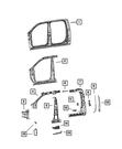 Genuine Mopar B-pillar Reinforcement Right 68575162AA. Fixed Price $276.85.