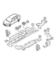 Genuine Mopar Access Cover Left 68627774AA. Fixed Price $31.97.
