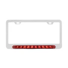United Pacific 39397 10 Led Stt Light License Plate Frame Chrome Red. Fixed Price $36.36.