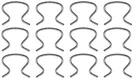 12 Window/dr Crank Knob Clips! Fits Gm F-body Chevelle Cutlass Malibu C10 S10. Fixed Price $29.50.