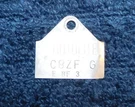 1968 Ford Mustang Falcon Cougar Comet Original 289 302 2V Carburetor Tag C8ZF-G. Fixed Price $79.00.