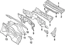 Genuine Nissan Cowl Plenum Panel Bracket 66362-7JA1A. Fixed Price $28.86.