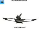 C1SZ-6343500-ASY 61 62 Ford Thunderbird T-bird Trunk Emblem Lock W/ Cylinder. Fixed Price $169.00.
