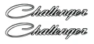 Oer Reproduction Quarter Panel Emblem Set For 1973-1974 Challenger Models. Fixed Price $157.98.