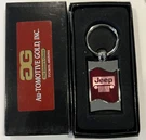 Jeep Logo Burgundy Red & Silver Waves Wavy Key Ring Metal New Box. Fixed Price $14.00.