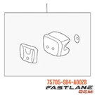 1998-2000 Honda Accord Front Emblem Assembly New Oem 75705-S84-A00ZB. Fixed Price $85.20.