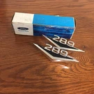 Nos Ford 1964-66 Mustang Falcon Bronco 289 Fender Emblem C3OZ-16228-B. Fixed Price $115.00.