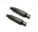 Exhaust Resonator Muffler 2.5" 20"UNIVERSAL Glass Pack 4"ROUND Body Pair Of. Fixed Price $78.67.