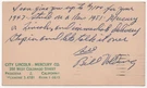 Pasadena Postal Card City Lincoln-mercury Auto Dealership, Glendale '50. Fixed Price $6.95.
