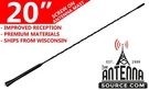 20" Fuba Style Antenna Mast Fits: 2012-2015 Scion Iq. Fixed Price $18.99.