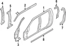 Genuine Nissan Body C-pillar Reinforcement G6514-9BUMB. Fixed Price $589.96.