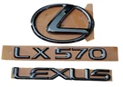 08-21 Fits LX570 Lexus Emblem Rear Black Chrome Trunk Kit 2009 2010 2011 2012 13. Fixed Price $149.99.