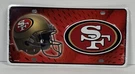 San Francisco 49ERS Metal Tag License Plate Helmet Design 6X12 Inch. Fixed Price $8.50.