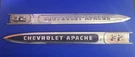 1959 Chevrolet 3200 Pickup Fender Emblem Pair Apache Spears. Fixed Price $199.99.