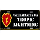 U.s. Army 25TH Infantry Division License Plate. Fixed Price $13.23.