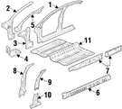 Genuine Gm Pillar Outer Panel Use 1C4J Reinforcement 10294205. Fixed Price $8.07.