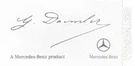 Mercedes Clear Windshield Glass Decal Sticker Signature Signed By Daimler. Fixed Price $21.95.