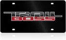 Chevrolet Trail Boss Lazer-tag, Acrylic License Plate. Fixed Price $35.95.