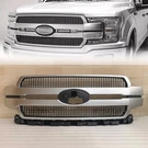 Front Bumper Grille Satin Chrome 2018-2020 Ford F-150 F150 Platinum. Fixed Price $208.00.