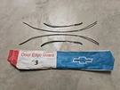 Nos 1970 1971 1972 Chevy Chevelle Malibu 4DR Door Edge Guard Set 993778 Trim. Fixed Price $45.00.