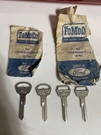 Sets Nos Ford Fairlane Key Blanks 65 64 63 62 Door Ignition Trunk Glovebox. Fixed Price $27.99.