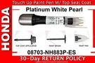 Genuine Oem Honda Touch Up Paint Pen Platinum White Pearl (08703-NH883P-ES). Fixed Price $16.50.