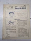 Buick Quick Checks Emissions Control Devices TTW7309 1965-1973 Trifold Shop Ref. Fixed Price $10.94.