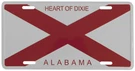 Alabama State Flag "heart Of Dixie" Aluminum 6"X12" License Plate. Fixed Price $12.88.