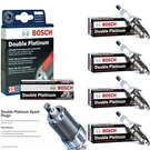 X Bosch Double Platinum Spark Plugs Set For 2014-2017 Volkswagen Jetta L4-1.8L. Fixed Price $42.95.