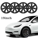 4PCS 19 Inch Hub Cap Wheel Rim Cover Matte Black For Tesla Model Y 2020-2023. Fixed Price $99.00.