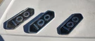 1957 1960 Dodge Truck "100" Series Designation Plates / Emblems Original Pair. Fixed Price $110.00.