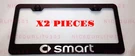 2X Smart Stainless Steel Black Finished License Plate Frame Holder. Fixed Price $19.95.