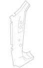 Genuine Mitsubishi Hinge Pillar Reinforced 5311C164. Fixed Price $318.28.