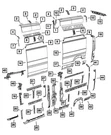 Genuine Mopar A-pillar Reinforcement 68167587AC. Fixed Price $199.52.