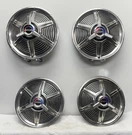 Set (4) 1965 Mustang Fastback Coupe Convertible 14" Spinner Hubcaps Wheel Covers. Fixed Price $329.99.
