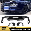 18-23 Ford Mustang GT500 Matte Black Rear Bumper Lip Quad/two Tips Diffuser. Fixed Price $316.72.