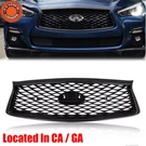 Front Bumper Upper Grille Fit 2018 2021 2022 2023 Infiniti Q50 Gloss Black. Fixed Price $42.99.