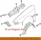 Ford Oem 1991-2003 Escort Front Fender Apron Bracket Right F1CZ16A023A Nip Nos. Fixed Price $12.60.