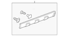 Genuine Honda Door Molding 75332-SWA-003. Fixed Price $159.61.