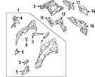 Genuine Nissan Body C-pillar Reinforcement G7646-7BAMB. Fixed Price $282.01.