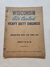 Vtg Wisconsin Air Cooled Heavy Duty Engine Inst Book & Parts List Model Af Ag Ah. Fixed Price $11.99.