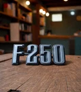 1973-1979 Ford F250 Fender Emblem 4.25" Oem D4TB-16702-BA Original Survivor. Fixed Price $14.95.