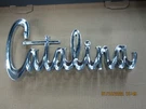 Nos 1966 Pontiac Catalina Front Fender Script Emblem Badge Gm 9783495. Fixed Price $110.00.