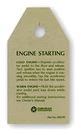 1970 1971 Dodge Plymouth Nos Quality Engine Starting Card Factory Exact. Fixed Price $15.00.