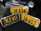 New Pair 40 To 55 Chrome Metal Vintage Style California License Plate Frames. Fixed Price $39.99.