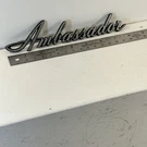 Vintage Oem Ambassador Car Emblem Logo Silver & Black 3590719 Pins Intact. Fixed Price $29.80.