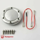 Billet Horn Button For 6 Bolt Steering Wheel Flashpower Momo Nrg Satin Finish. Fixed Price $29.50.